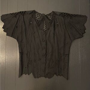 🖤 Cotton Lace Women's Top
